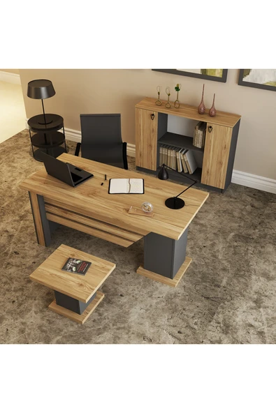 Kalender Dekor Ophira-1-2-4 Ofis Büro Masası Takımı - Resim 3