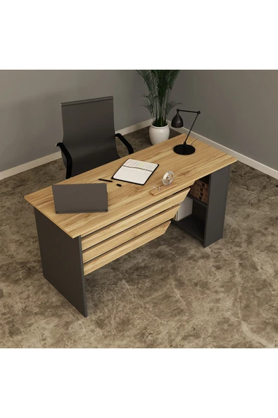 Kalender Dekor STEEN-1 OFİS BÜRO MASASI TAKIMI - Resim 3