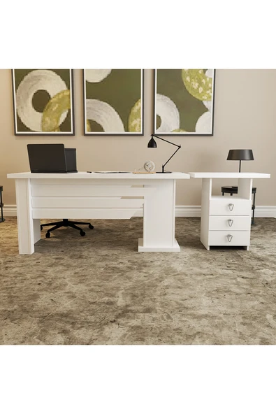 Kalender Dekor Ophira-1-3 Ofis Büro Masası Takımı - Resim 2