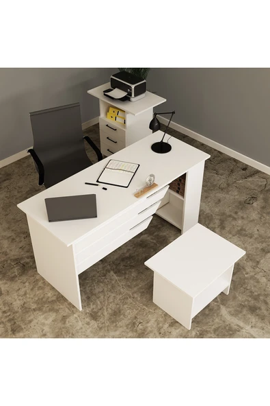 Kalender Dekor STEEN-1-2-3 OFİS BÜRO MASASI TAKIMI - Resim 3