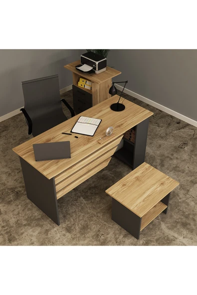 Kalender Dekor STEEN-1-2-3 OFİS BÜRO MASASI TAKIMI - Resim 3