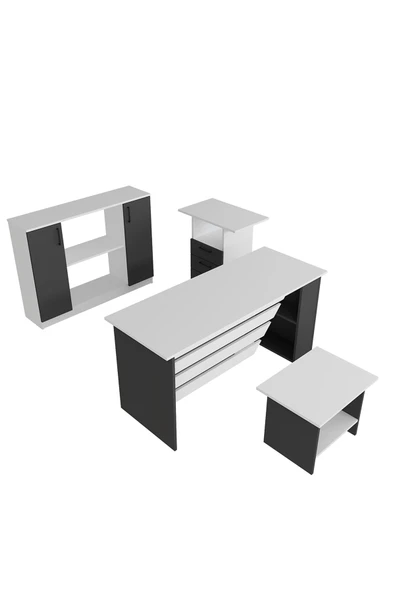 Kalender Dekor STEEN-1-2-3-4 OFİS BÜRO MASASI TAKIMI - Resim 5