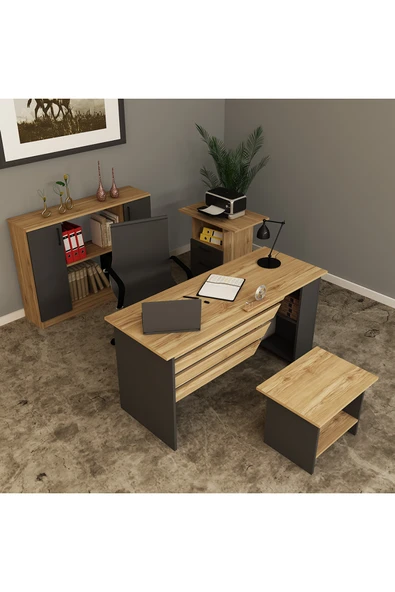 Kalender Dekor STEEN-1-2-3-4 OFİS BÜRO MASASI TAKIMI - Resim 3