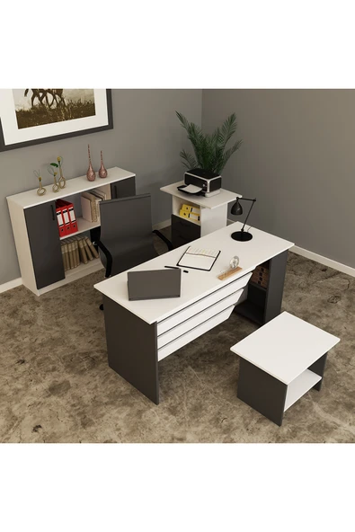 Kalender Dekor STEEN-1-2-3-4 OFİS BÜRO MASASI TAKIMI - Resim 3