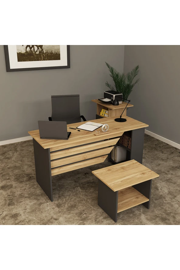 Kalender Dekor STEEN-1-2-3 OFİS BÜRO MASASI TAKIMI - 1