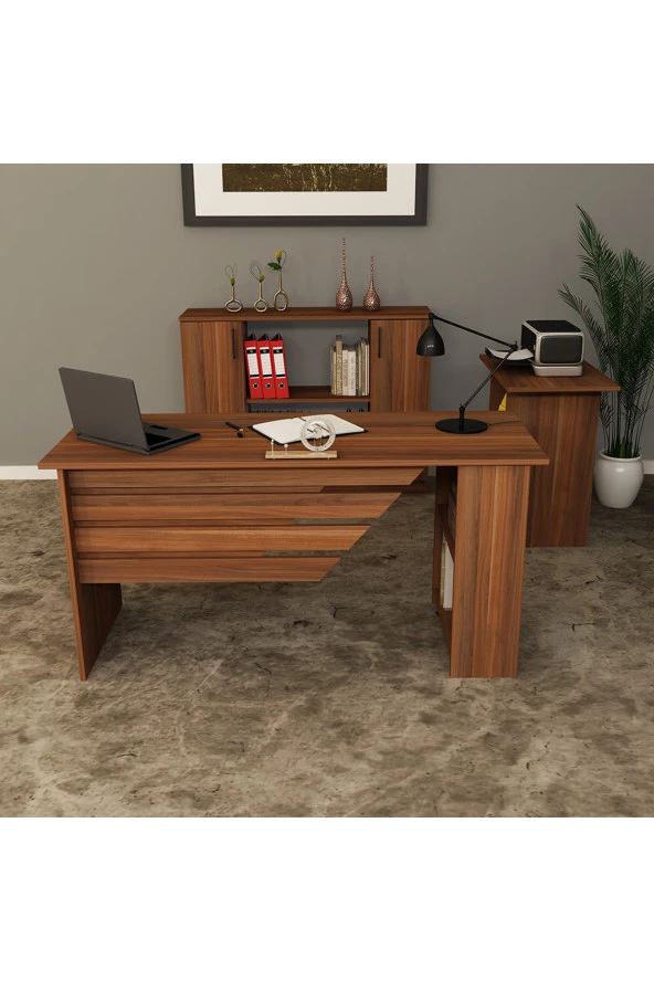 Kalender Dekor Steen-1-3-4 Ofis Büro Masası Takımı - 2