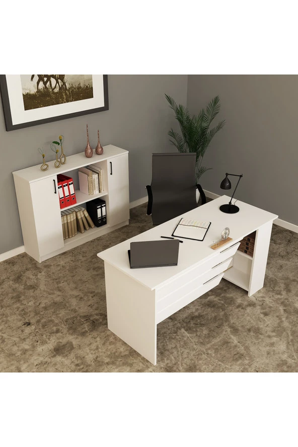 Kalender Dekor Steen-1-4 Ofis Büro Masası Takımı - 3