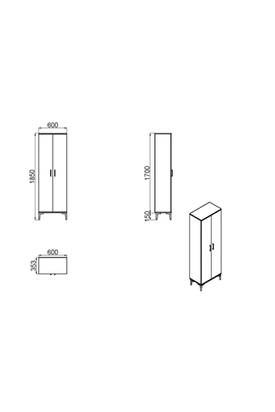 Kalender Dekor Alba-1 Portmanto Vestiyer Ayakkabılık - Resim 5