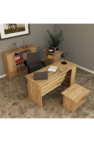 Kalender Dekor STEEN-1-2-3-4 OFİS BÜRO MASASI TAKIMI - Resim 3