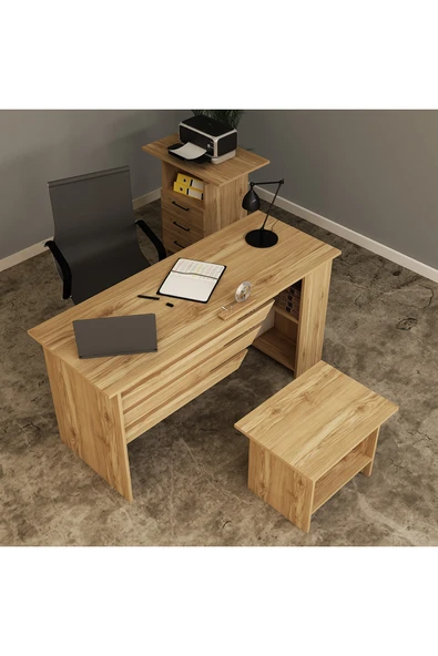 Kalender Dekor STEEN-1-2-3 OFİS BÜRO MASASI TAKIMI - Resim 3