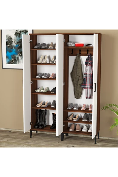 Kalender Dekor ALBA-1-3 PORTMANTO VESTİYER AYAKKABILIK - Resim 4