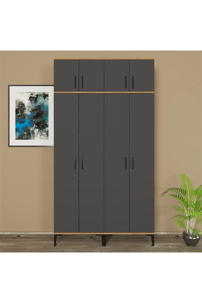 Kalender Dekor ALBA-1-3-4-4 PORTMANTO VESTİYER AYAKKABILIK - Resim 2