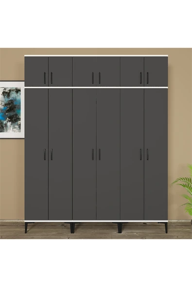 Kalender Dekor ALBA-1-3-3-4-4-4 PORTMANTO VESTİYER AYAKKABILIK - Resim 2