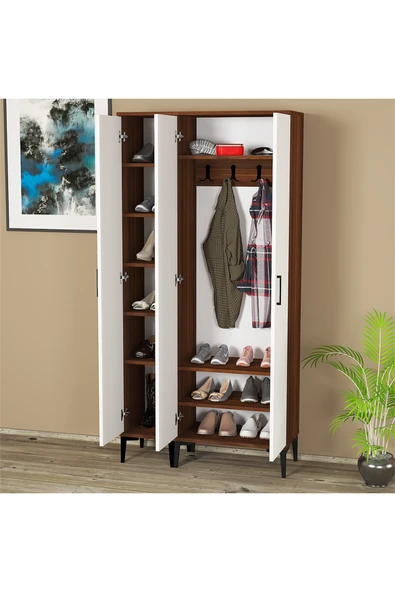 Kalender Dekor ALBA-1-2 PORTMANTO VESTİYER AYAKKABILIK - Resim 4