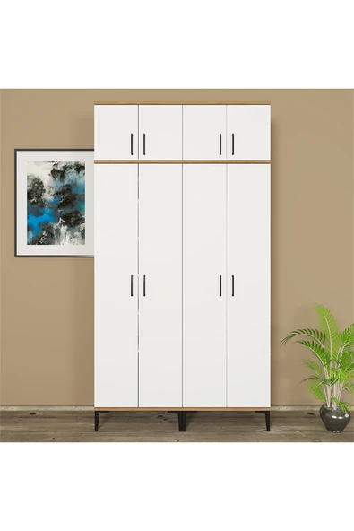 Kalender Dekor ALBA-1-3-4-4 PORTMANTO VESTİYER AYAKKABILIK - Resim 2