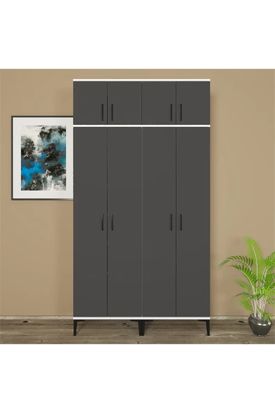 Kalender Dekor ALBA-1-3-4-4 PORTMANTO VESTİYER AYAKKABILIK - Resim 2