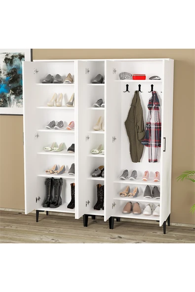 Kalender Dekor ALBA-1-2-3 PORTMANTO VESTİYER AYAKKABILIK - Resim 4