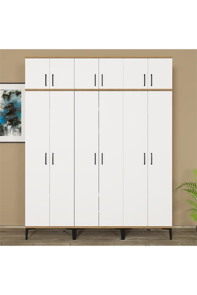 Kalender Dekor ALBA-1-3-3-4-4-4 PORTMANTO VESTİYER AYAKKABILIK - Resim 2