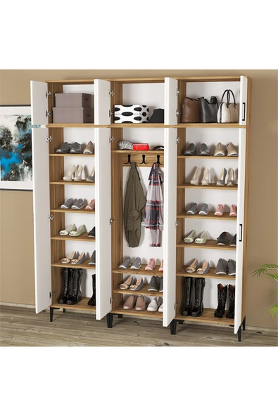 Kalender Dekor ALBA-1-3-3-4-4-4 PORTMANTO VESTİYER AYAKKABILIK - Resim 4