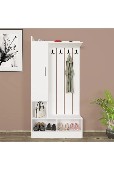 Kalender Dekor Lityum-1 Portmanto Vestiyer Ayakkabılık - Resim 2