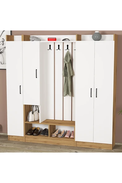 Kalender Dekor Lityum-1-2-3 Portmanto Vestiyer Ayakkabılık - Resim 4