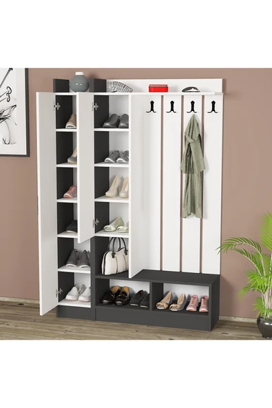 Kalender Dekor Lityum-1-2 Portmanto Vestiyer Ayakkabılık - Resim 5