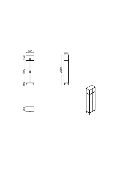 Kalender Dekor ALBA-1-4 PORTMANTO VESTİYER AYAKKABILIK - Resim 5