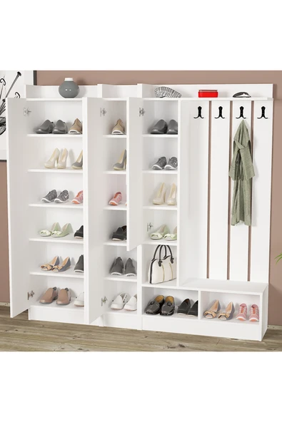 Kalender Dekor Lityum-1-2-3 Portmanto Vestiyer Ayakkabılık - Resim 5