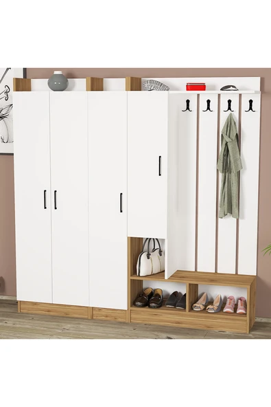 Kalender Dekor Lityum-1-2-3 Portmanto Vestiyer Ayakkabılık ürün görseli