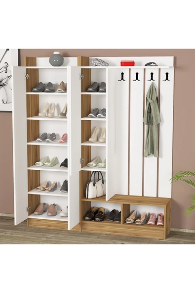 Kalender Dekor Lityum-1-3 Portmanto Vestiyer Ayakkabılık - Resim 5