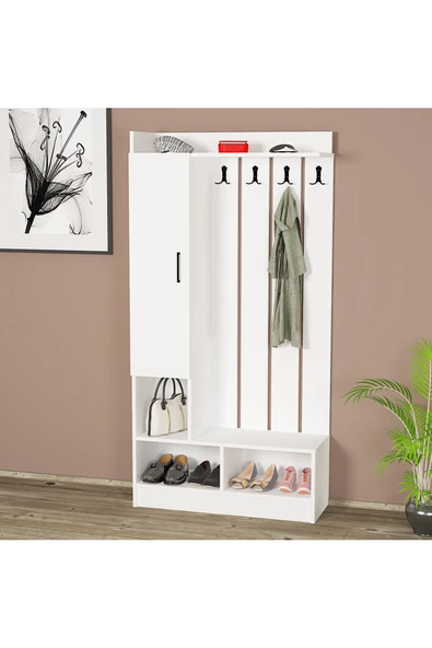 Kalender Dekor Lityum-1 Portmanto Vestiyer Ayakkabılık ürün görseli