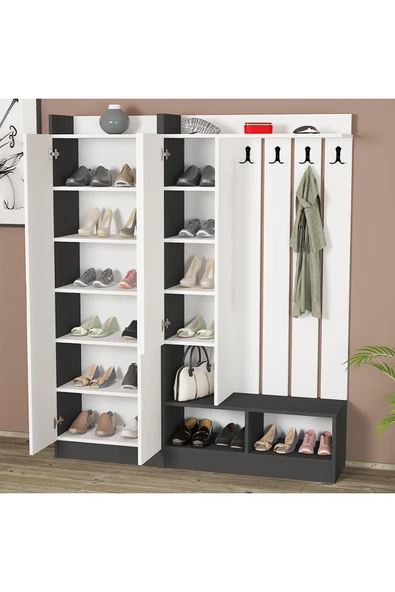 Kalender Dekor Lityum-1-3 Portmanto Vestiyer Ayakkabılık - Resim 5