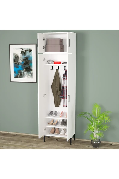 Kalender Dekor ALBA-1-4 PORTMANTO VESTİYER AYAKKABILIK - Resim 4