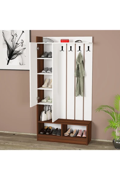 Kalender Dekor Lityum-1 Portmanto Vestiyer Ayakkabılık - Resim 4