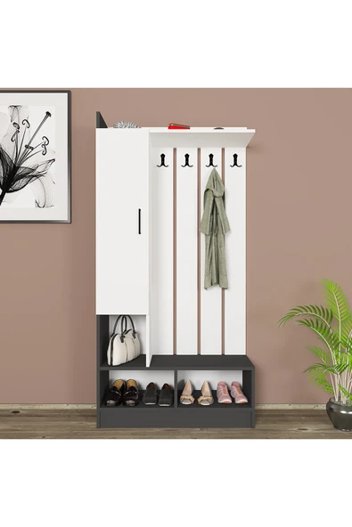 Kalender Dekor Lityum-1 Portmanto Vestiyer Ayakkabılık - Resim 2