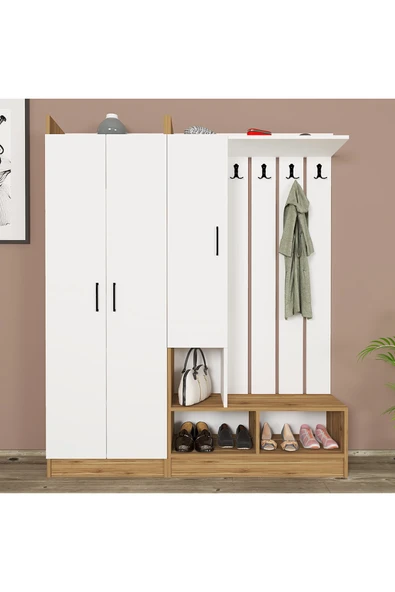 Kalender Dekor Lityum-1-3 Portmanto Vestiyer Ayakkabılık - Resim 2