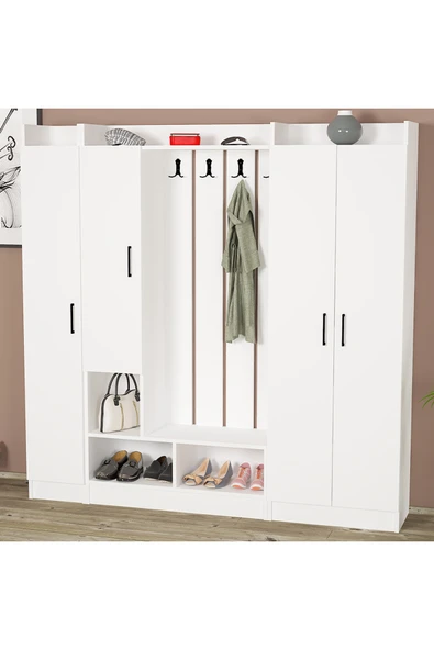 Kalender Dekor Lityum-1-2-3 Portmanto Vestiyer Ayakkabılık - Resim 4