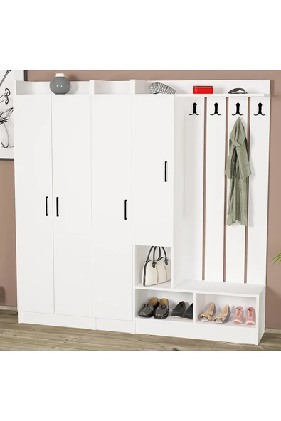 Kalender Dekor Lityum-1-2-3 Portmanto Vestiyer Ayakkabılık ürün görseli