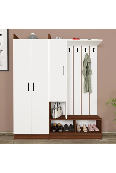 Kalender Dekor Lityum-1-3 Portmanto Vestiyer Ayakkabılık - Resim 2