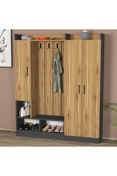 Kalender Dekor Lityum-1-3 Portmanto Vestiyer Ayakkabılık - Resim 4