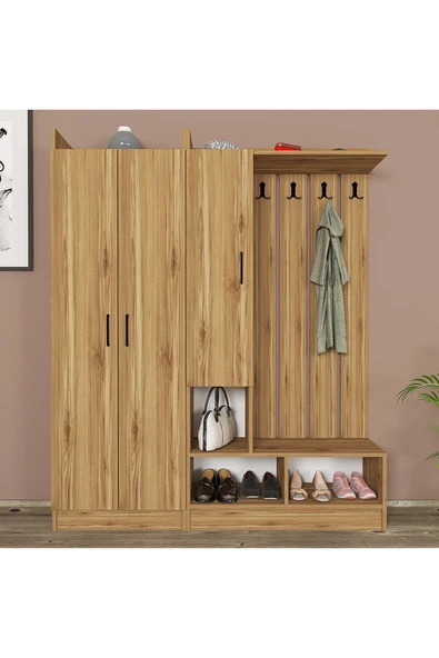 Kalender Dekor Lityum-1-3 Portmanto Vestiyer Ayakkabılık - Resim 2