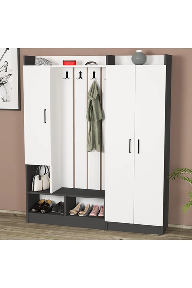 Kalender Dekor Lityum-1-3 Portmanto Vestiyer Ayakkabılık - Resim 4