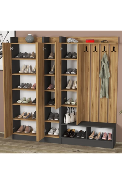 Kalender Dekor Lityum-1-2-3 Portmanto Vestiyer Ayakkabılık - Resim 5