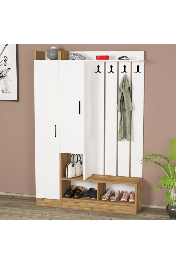 Kalender Dekor Lityum-1-2 Portmanto Vestiyer Ayakkabılık