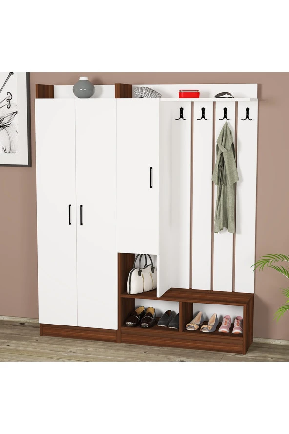 Kalender Dekor Lityum-1-3 Portmanto Vestiyer Ayakkabılık