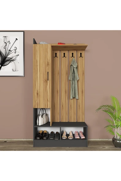 Kalender Dekor Lityum-1 Portmanto Vestiyer Ayakkabılık - Resim 2