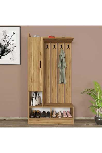 Kalender Dekor Lityum-1 Portmanto Vestiyer Ayakkabılık - Resim 2