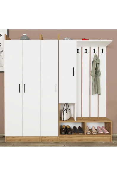 Kalender Dekor Lityum-1-2-3 Portmanto Vestiyer Ayakkabılık - Resim 2