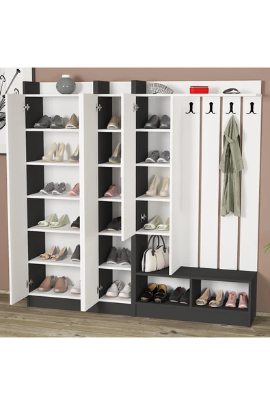 Kalender Dekor Lityum-1-2-3 Portmanto Vestiyer Ayakkabılık - Resim 5