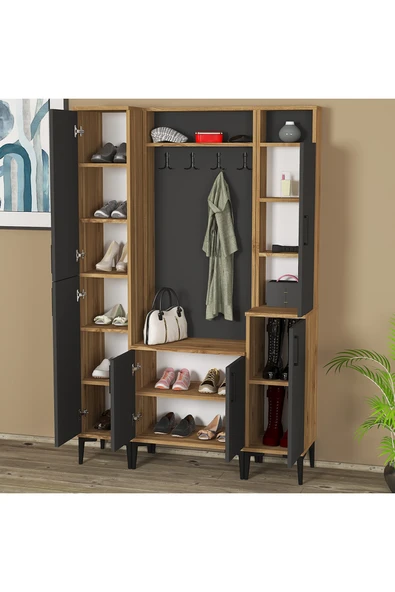 Kalender Dekor Rose-1-2-3 Portmanto Vestiyer Ayakkabılık - Resim 4